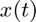$x(t)$