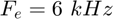 $F_e=6~kHz$